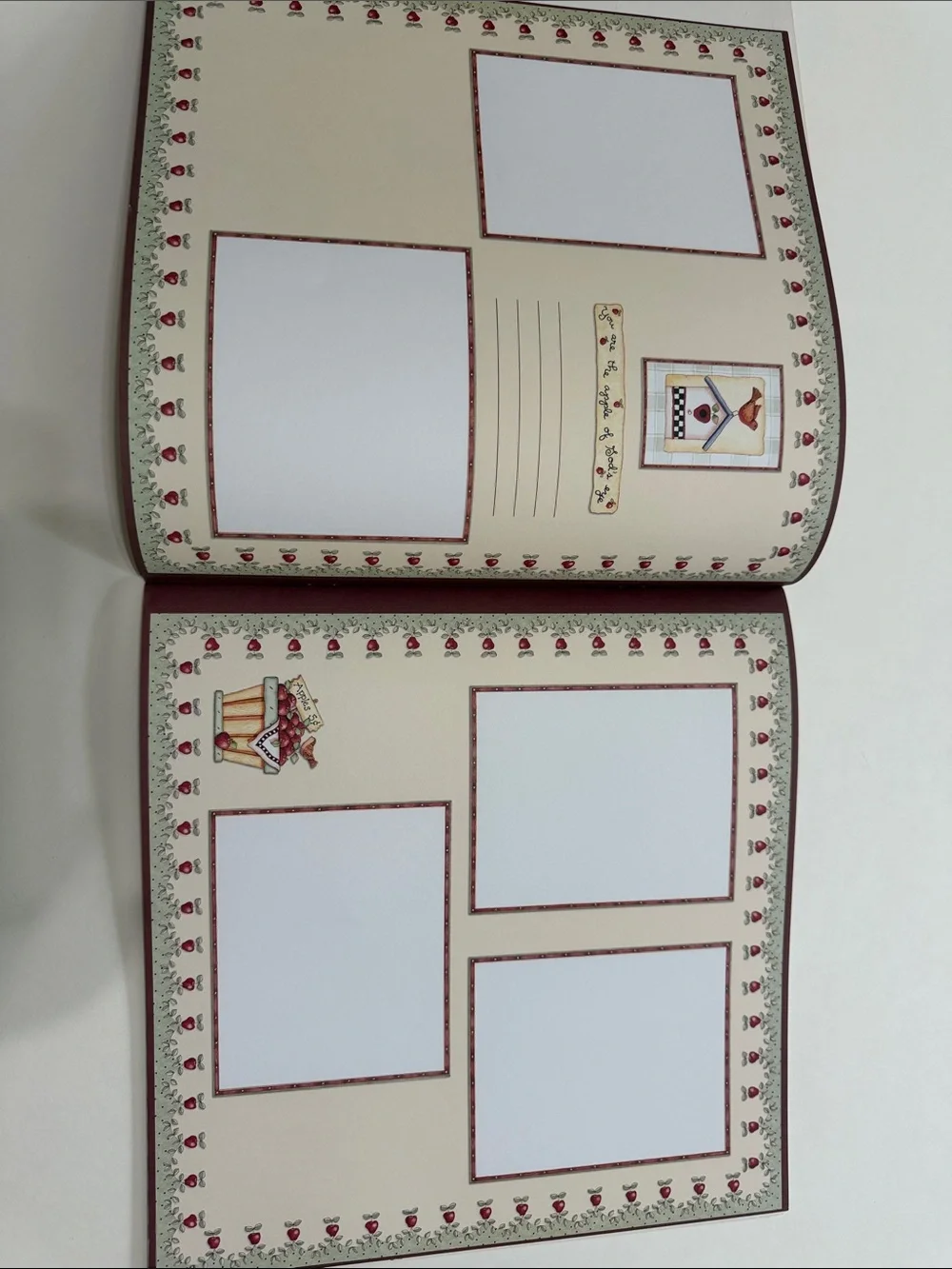 Papell Boutique Fall Scrapbooking Kit - Red Plaid & Cream Accents